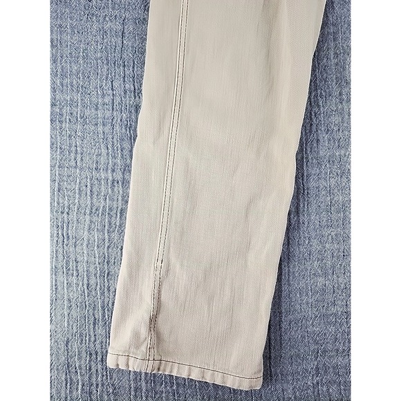 Brunello Cucinelli Skater Jeans Beige Women Relaxed Straight Leg Denim Size 6 - Picture 5 of 13